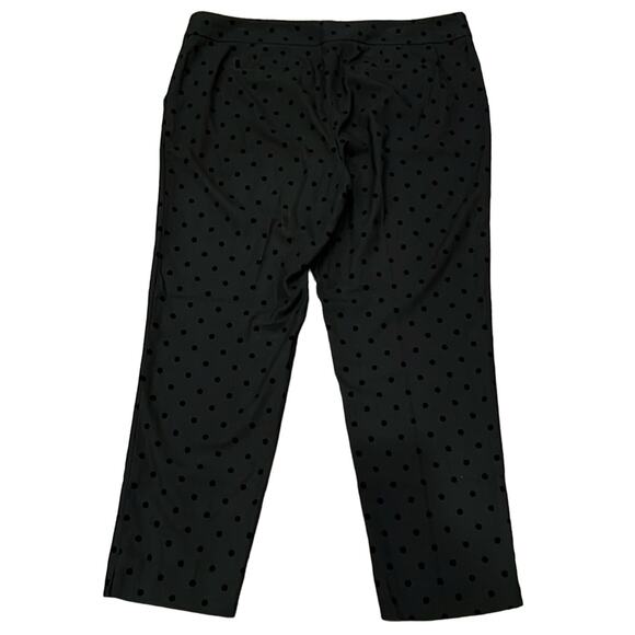 Black Polka Dot Women's Pants - Picture 3 of 10